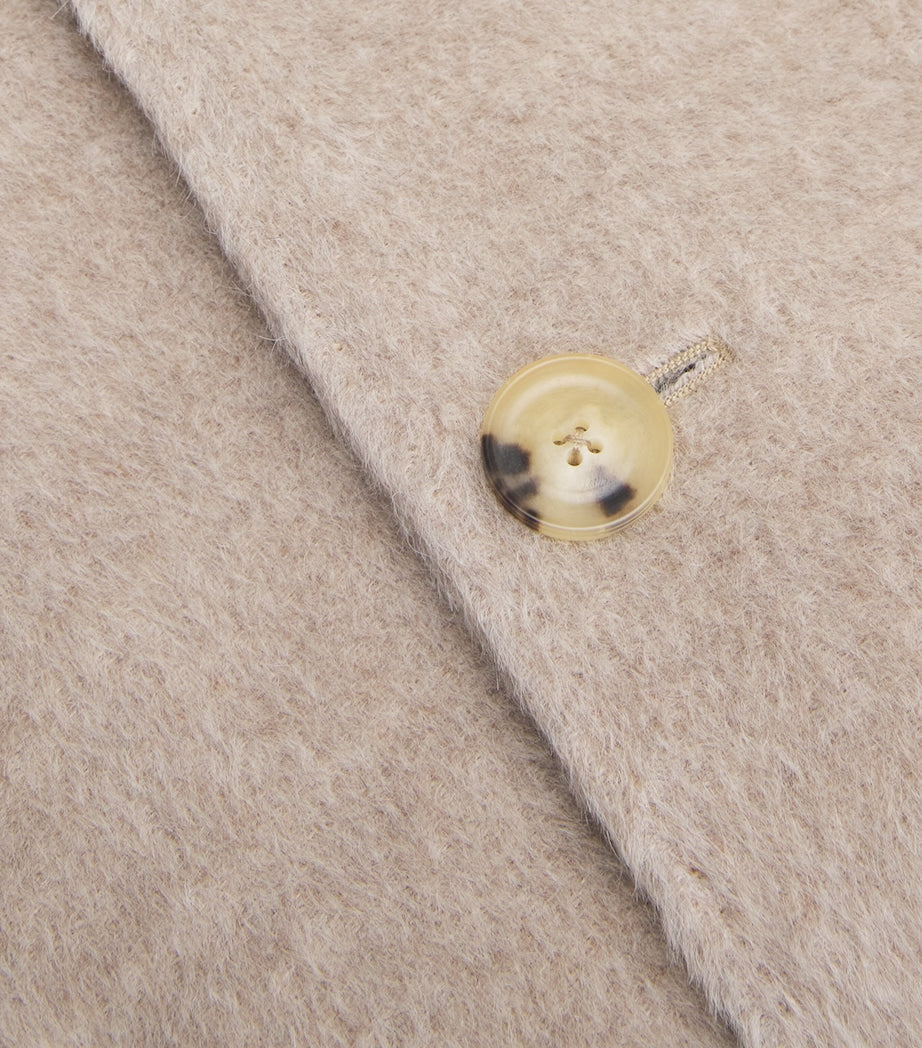 Grey Alpaca-Wool Overcoat