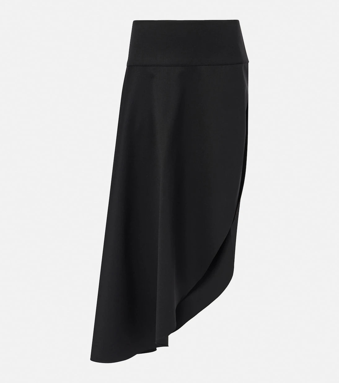 Alaïa - Asimetrik yün midi etek