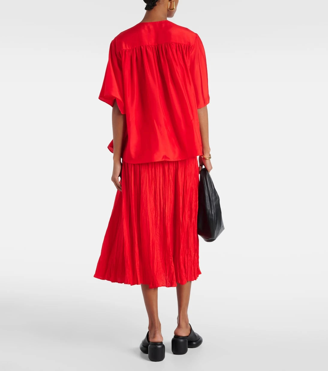 Joseph - Bristow gathered silk blouse