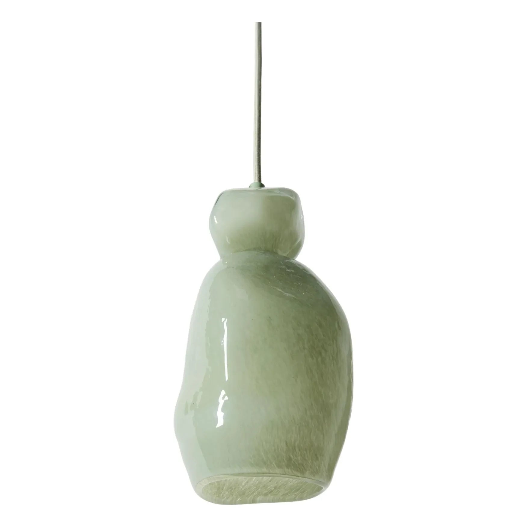 HKliving - Glass suspension lamp, Nienke Sikkema | Almond green