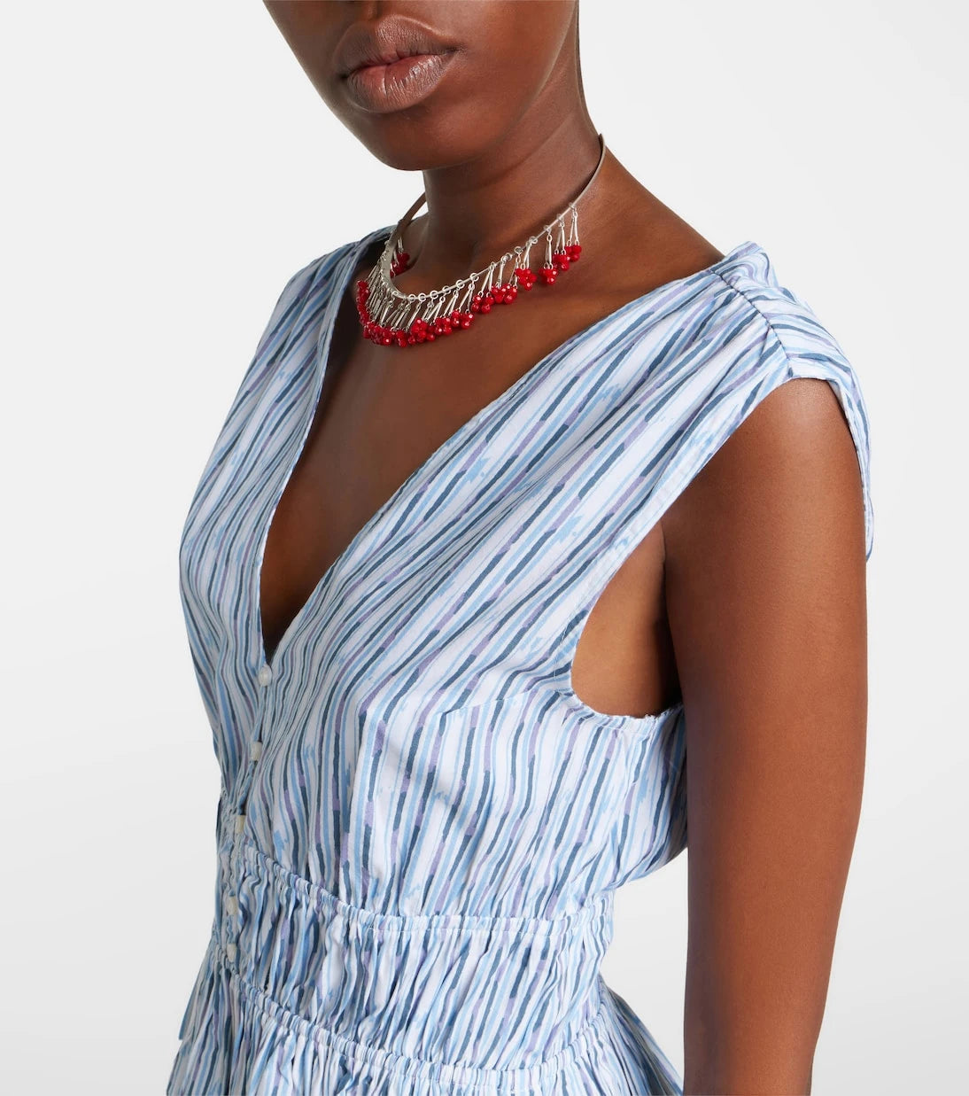 Velvet - Verena striped cotton-blend top
