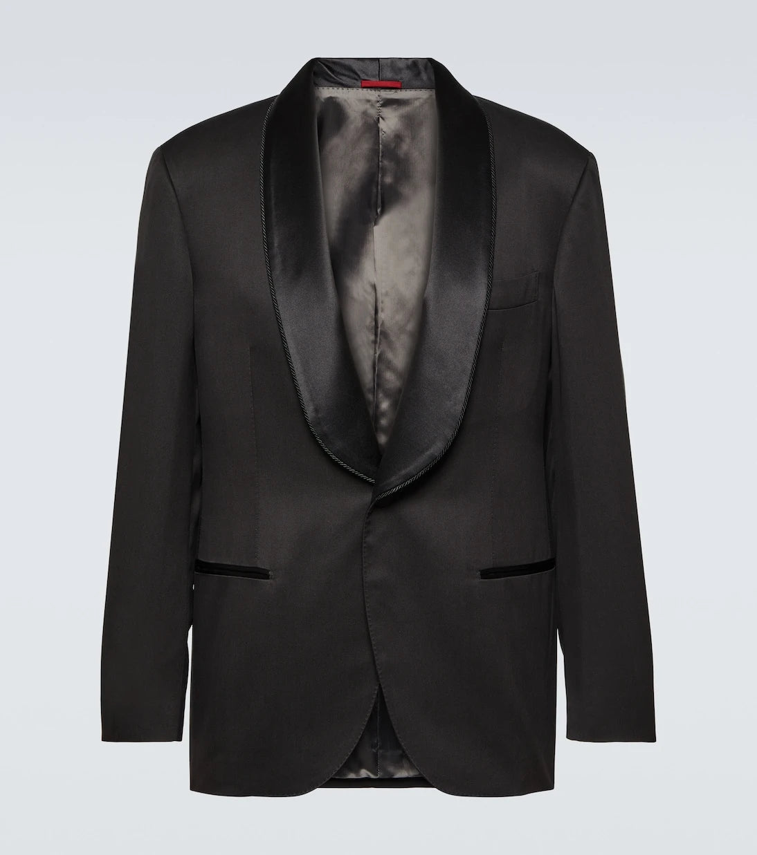 Brunello Cucinelli - Single-breasted silk tuxedo jacket