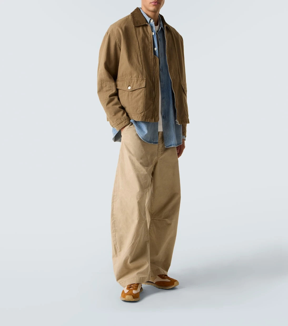 Visvim - FKT Runner suede-trimmed sneakers
