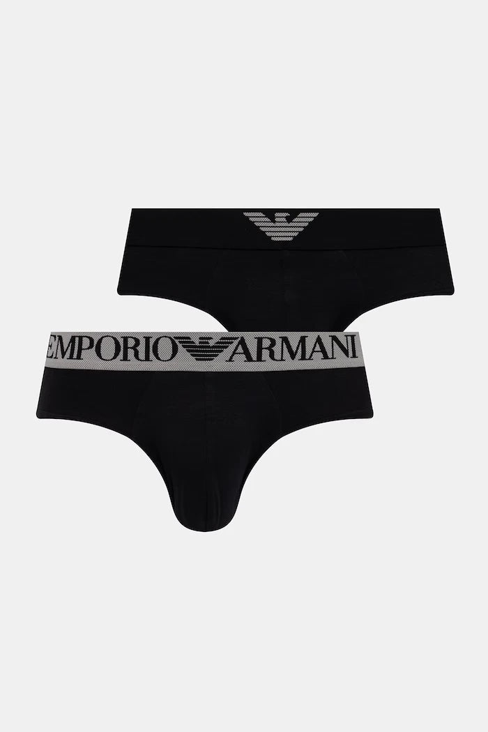 Emporio Armani Underwear erkek slip pamuk elastan 2’li