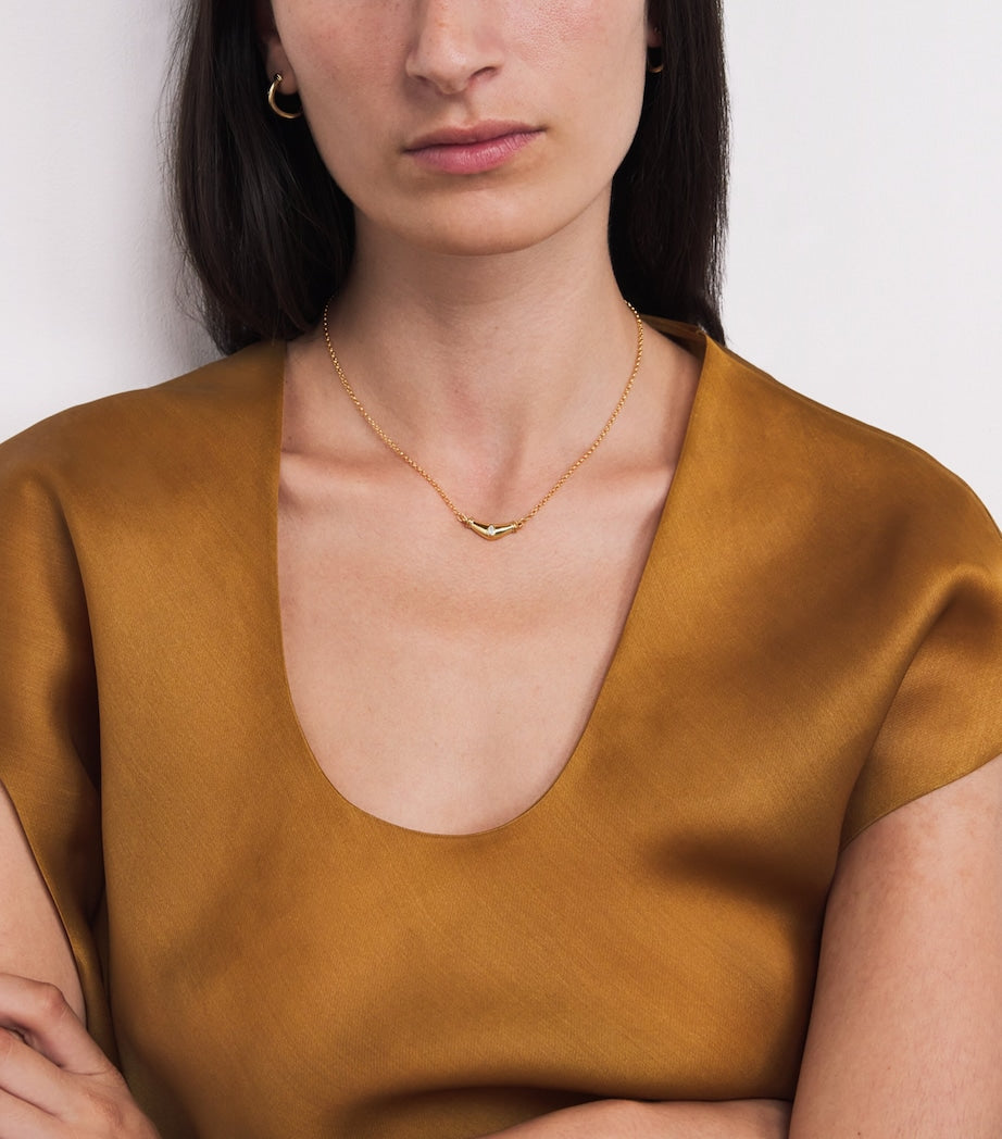 Yellow Gold and Diamond Karma N*93 Necklace