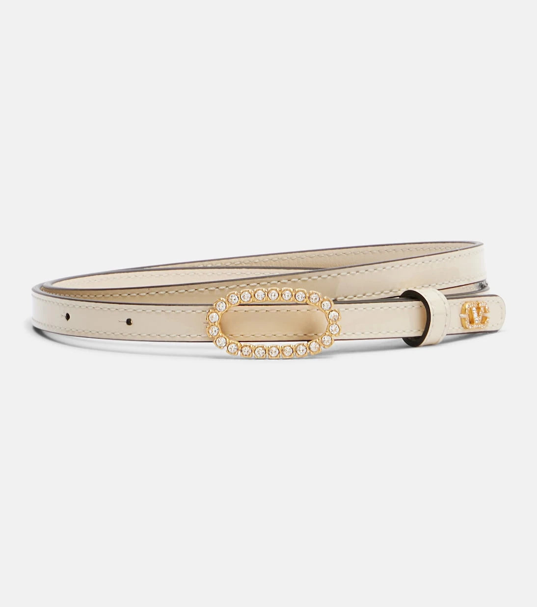 Valentino Garavani - Embellished leather belt