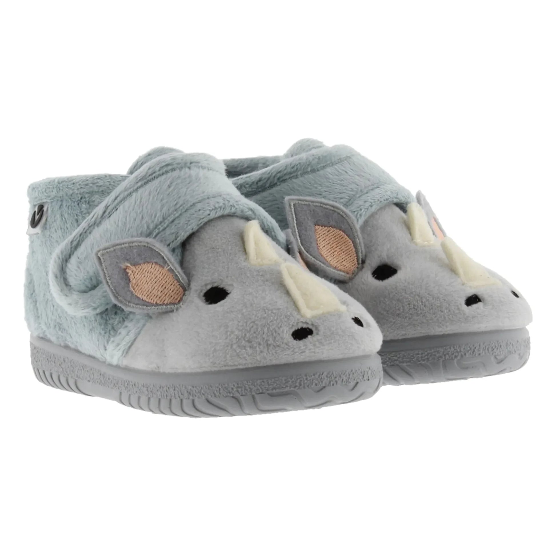 Victoria - Ojalá Rhinoceros slippers | Blue