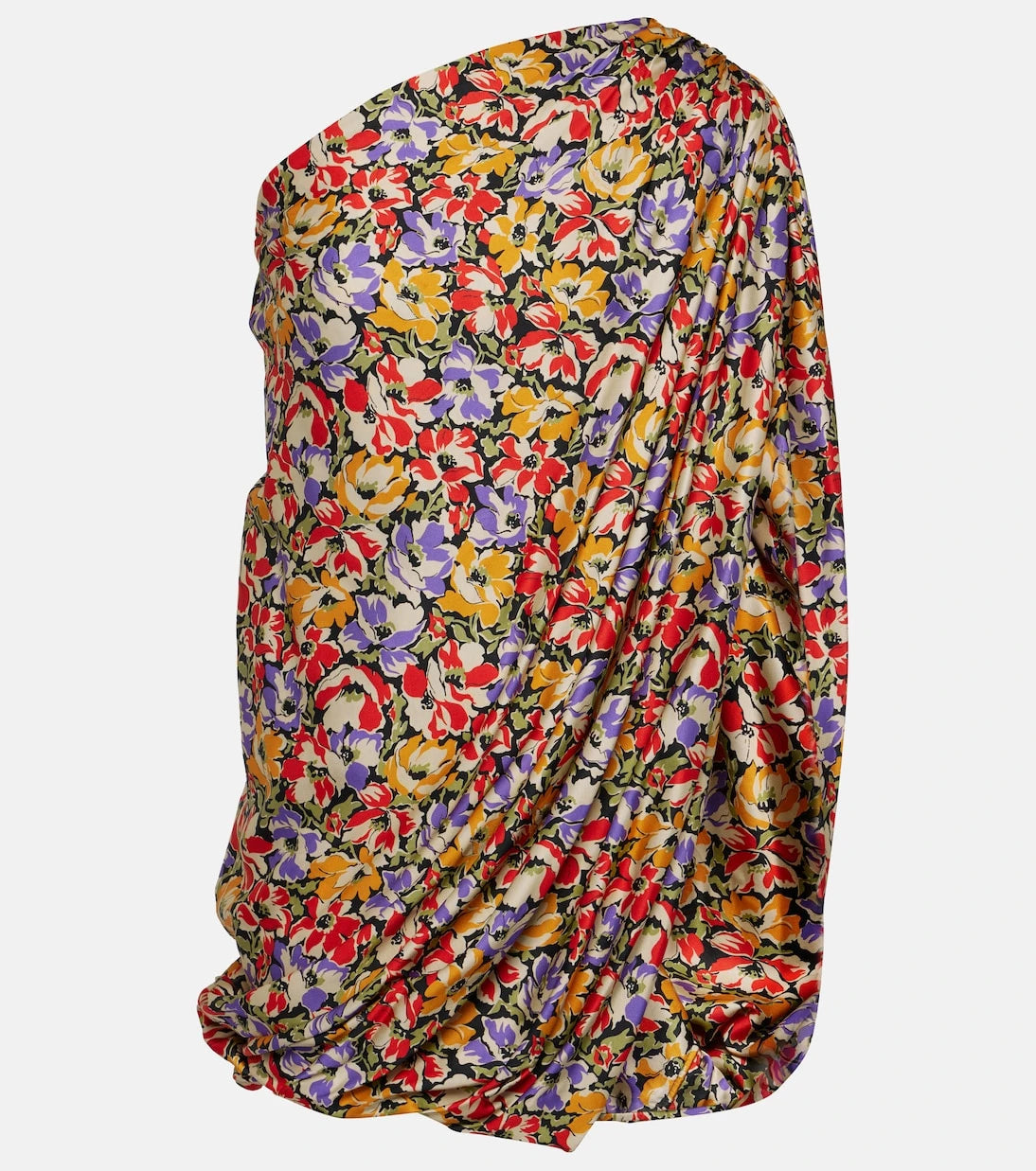 Stella McCartney - Floral one-shoulder minidress