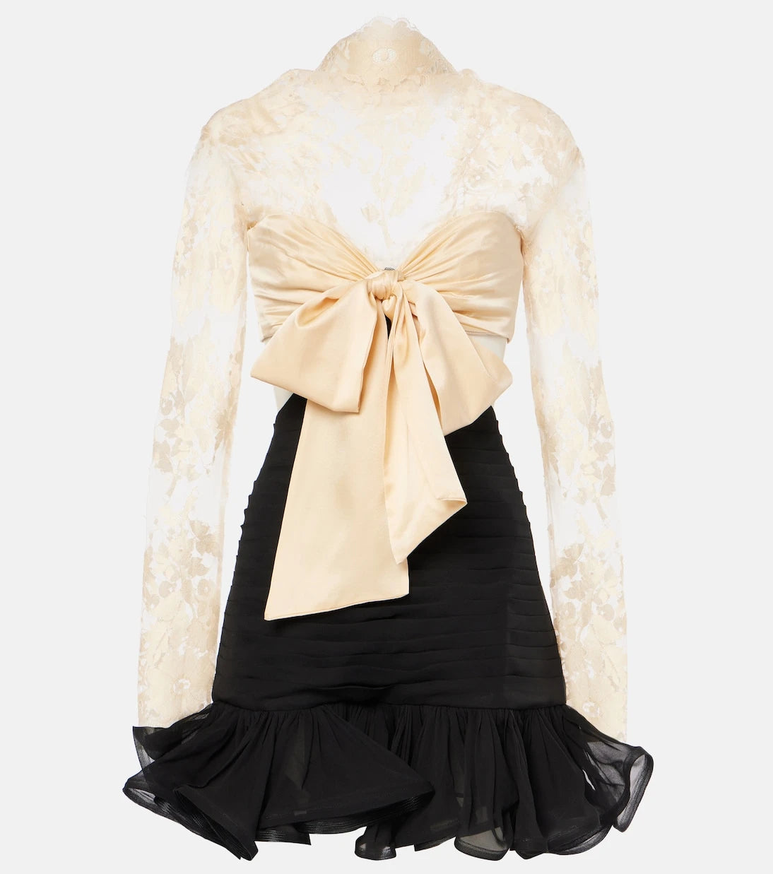 Zimmermann - Illustration Flounce lace-trimmed minidress