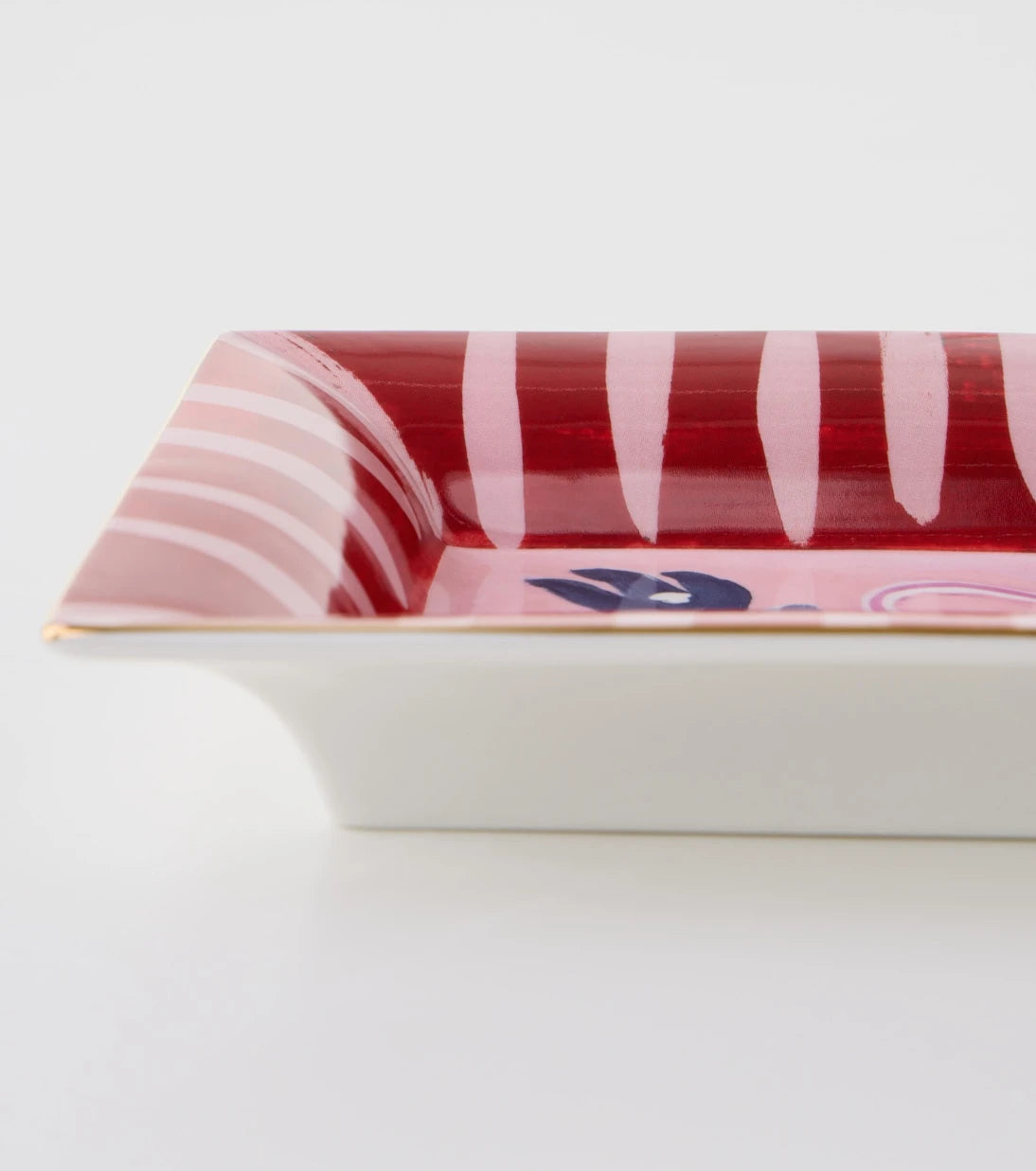 Bitossi - Fiori Azzurri porcelain decorative tray
