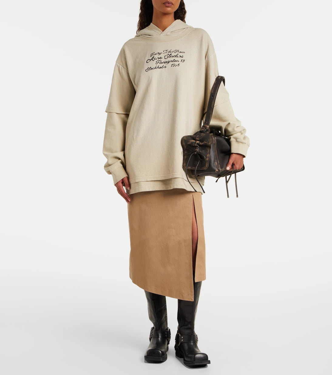 Acne Studios - Layered cotton sweatshirt
