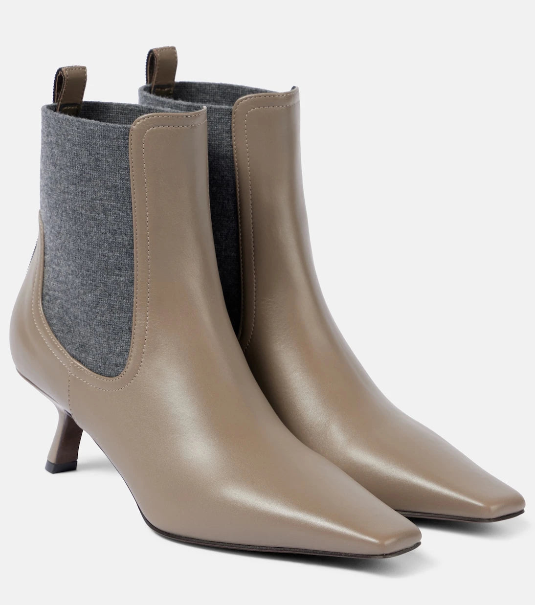 Brunello Cucinelli - Leather ankle boots