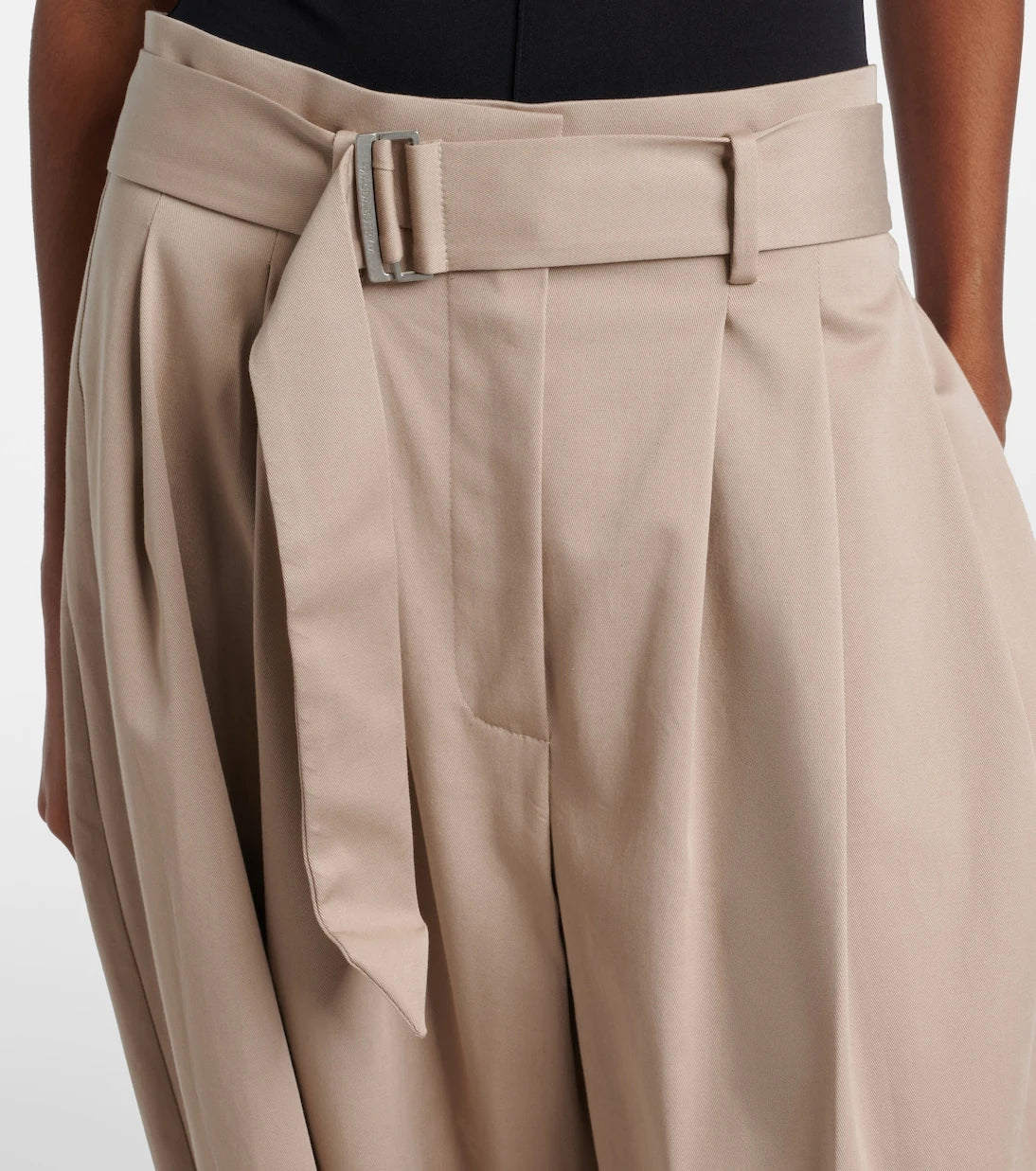 Magda Butrym - Belted cotton-blend tapered pants