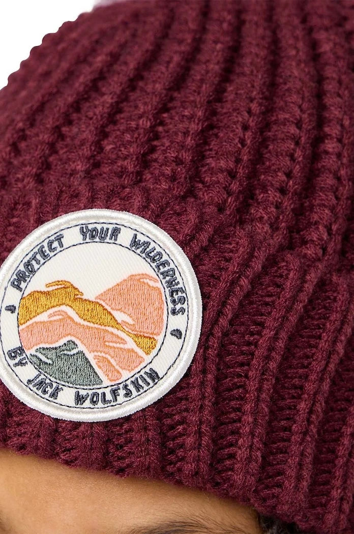 Детска шапка Jack Wolfskin POMPOM BADGE