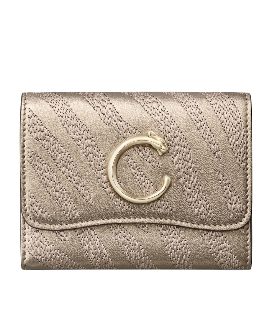 Gold Lambskin Panthère de Cartier Wallet