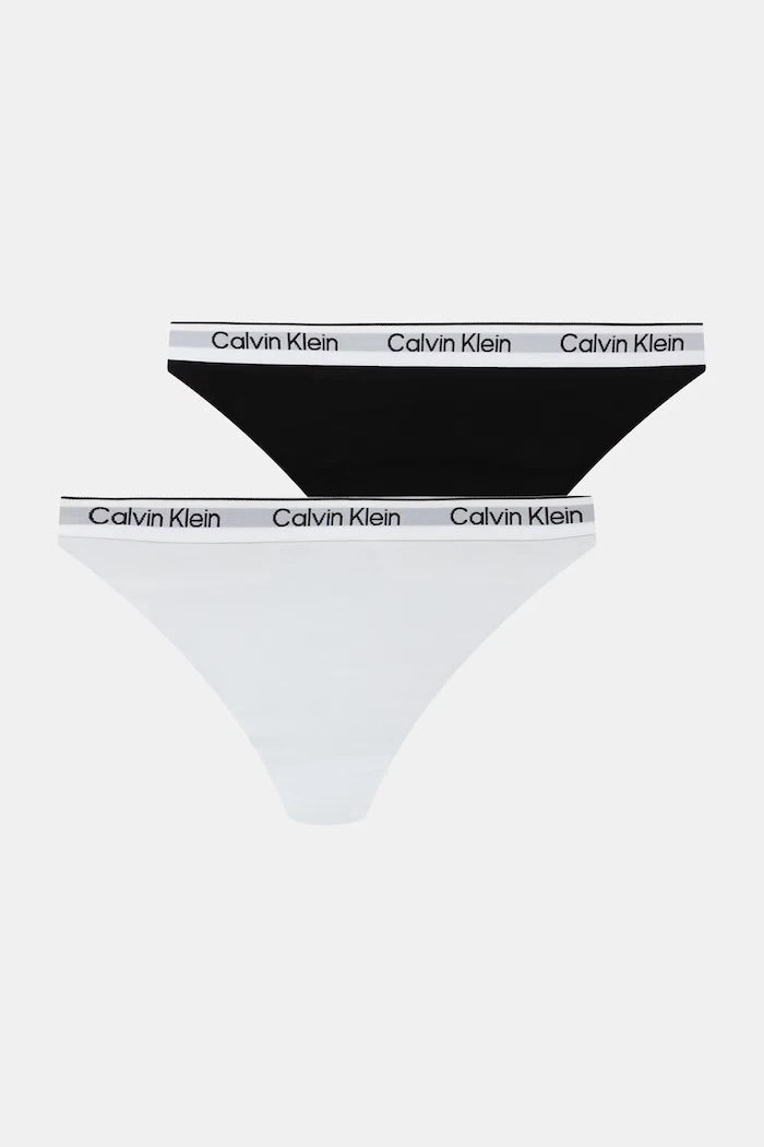 Calvin Klein Underwear çocuklar için pamuklu elastan bikini külot 2'li