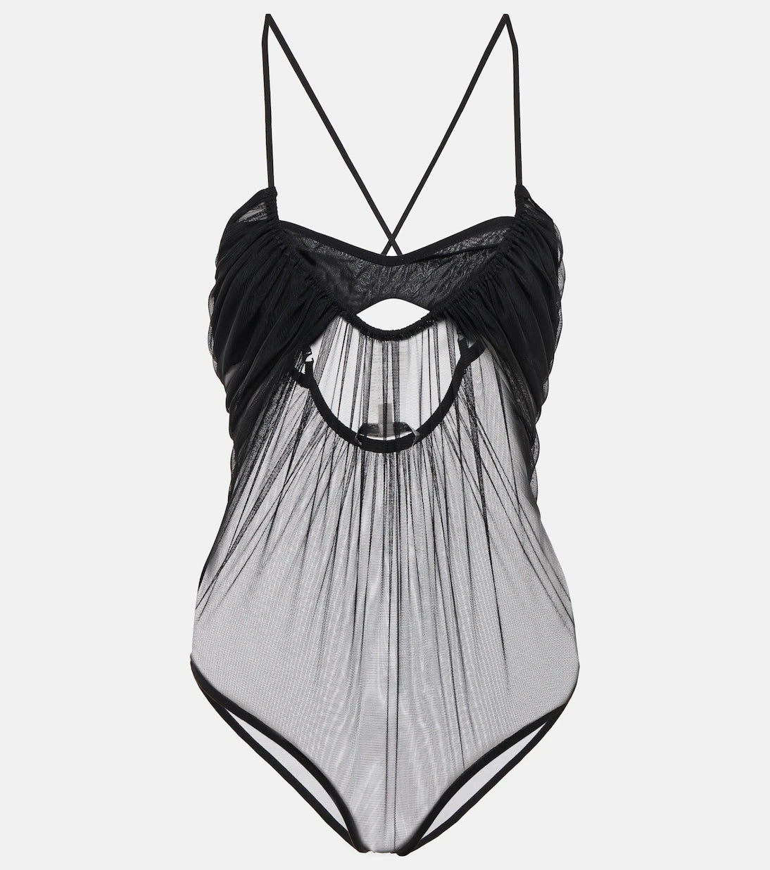 Nensi Dojaka - Cutout tulle bodysuit
