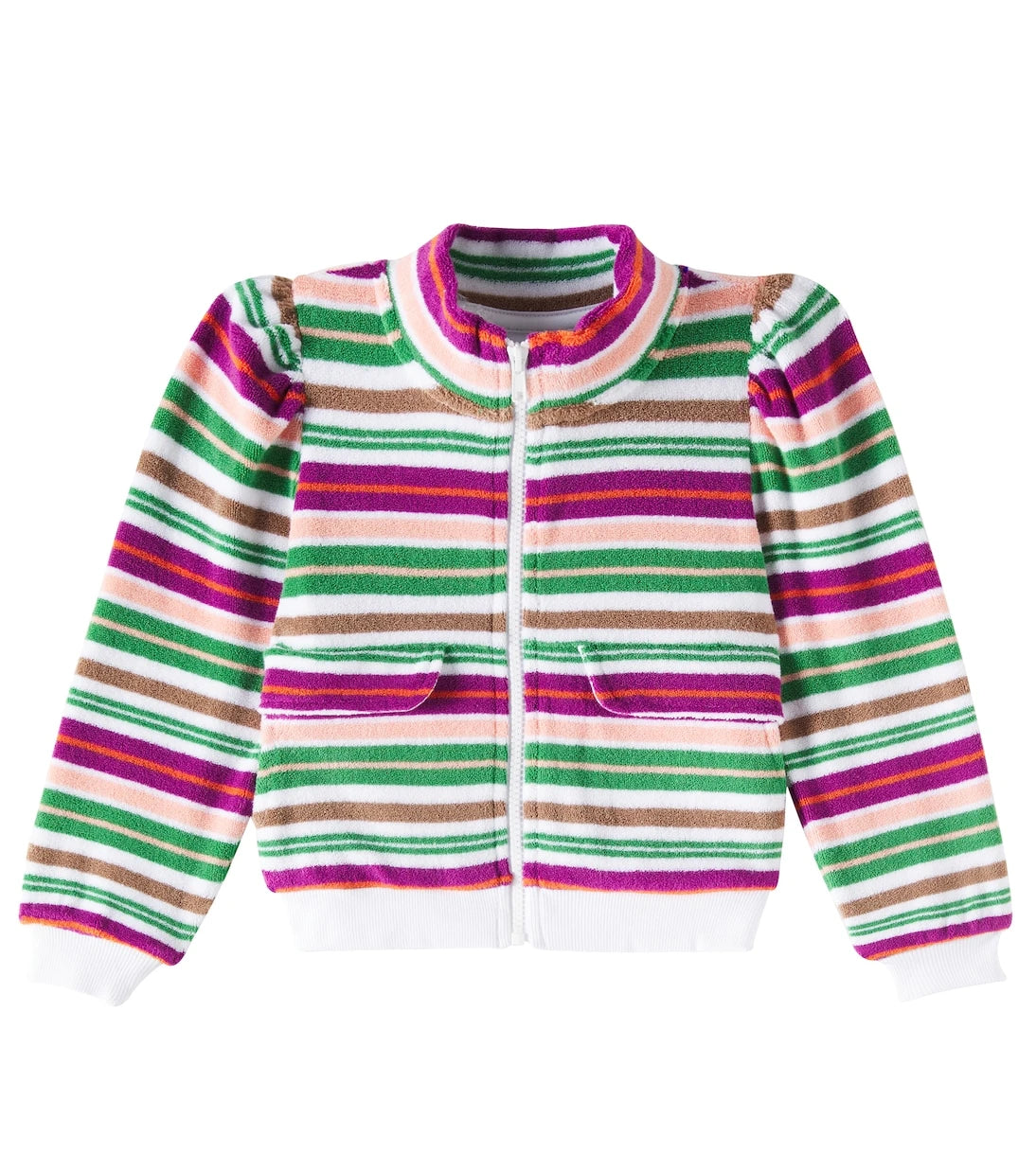 Molo - Malika striped cotton-blend jacket