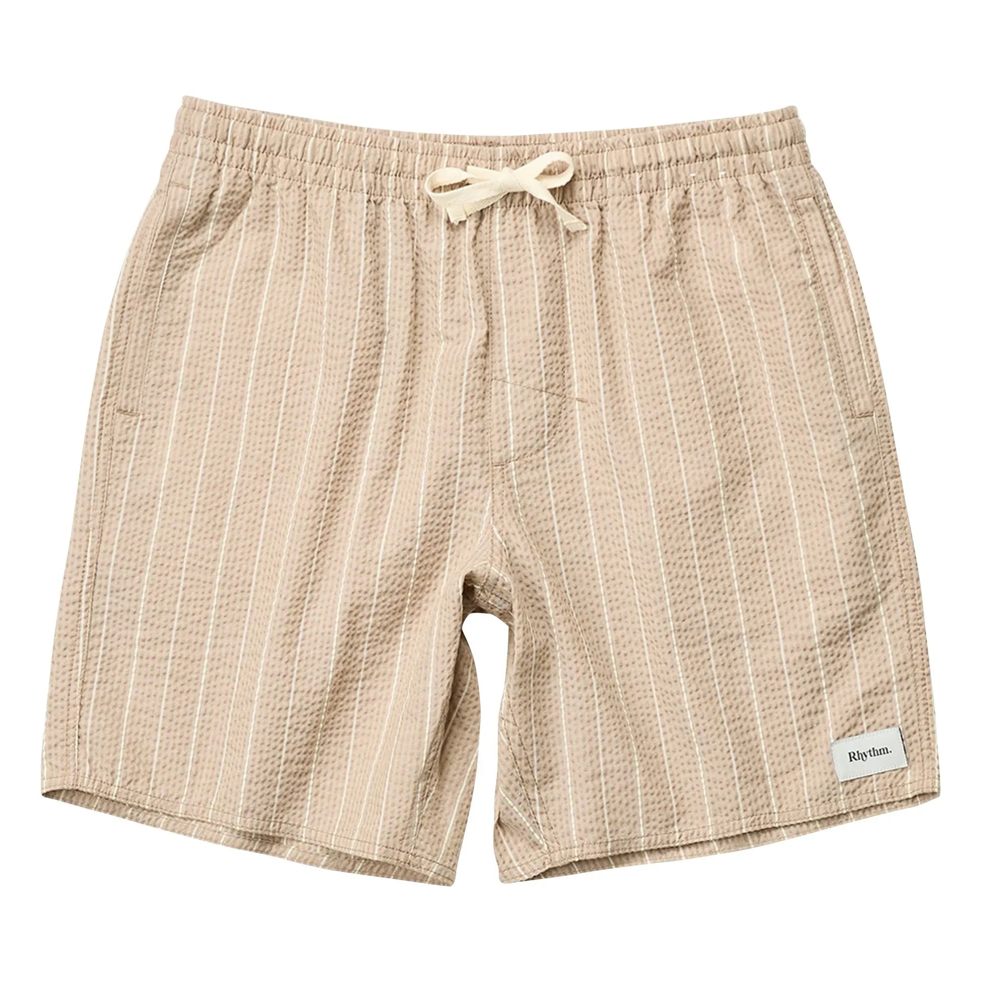 Rhythm - Striped Jam Shorts  | Dark Beige