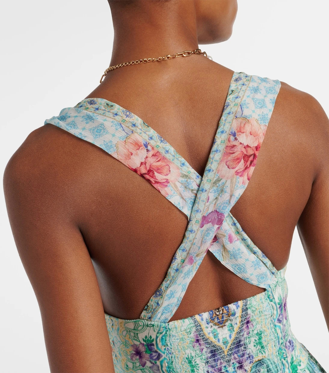 Camilla - Crystal-embellished silk maxi dress