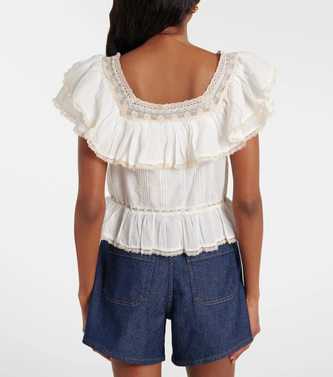 Rixo - Melisa embroidered cotton blouse