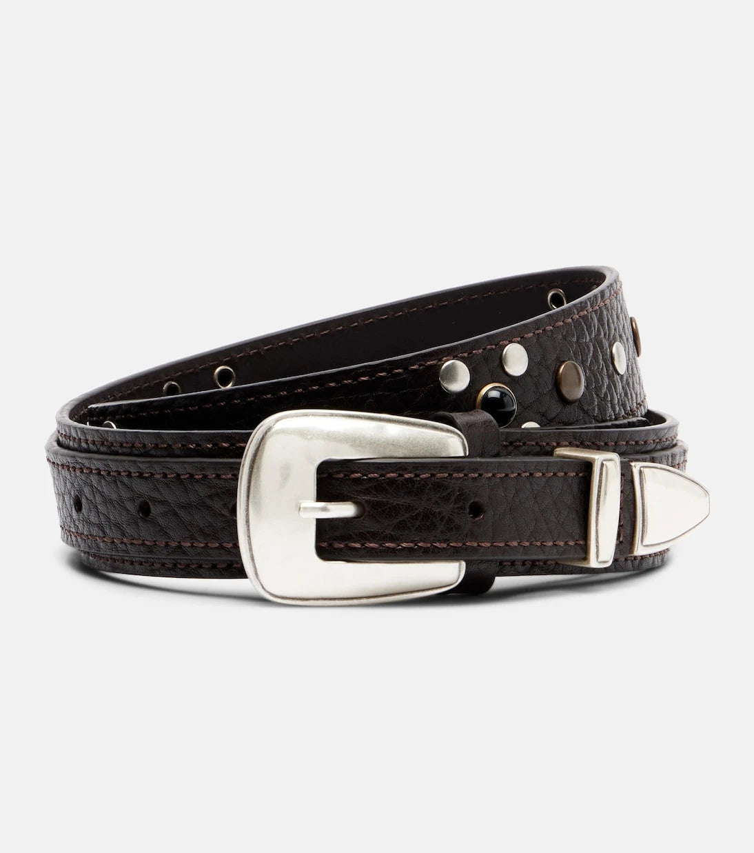 Lemaire - Studded leather belt
