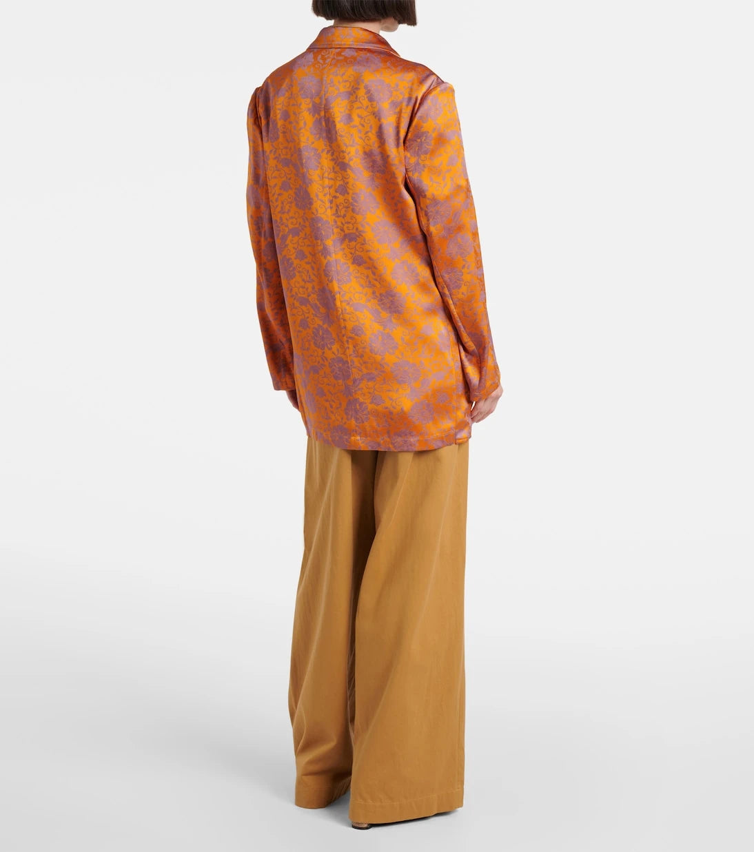 Dries Van Noten - سترة بليزر جاكار مزهرة