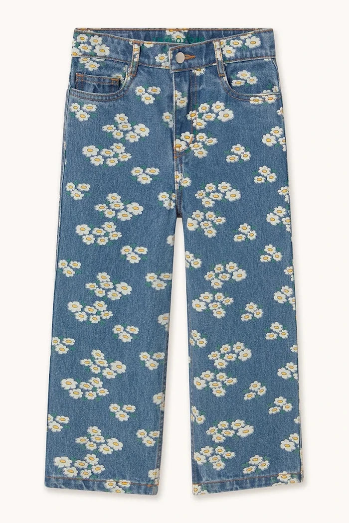 Детски дънки Tinycottons BLOSSOMS DENIM JEANS