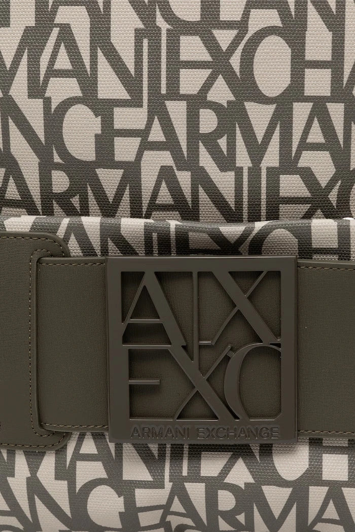 Armani Exchange Suni Deri Kadın Şehir Sırt Çantası