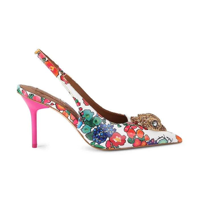 Kurt Geiger London обувки с ток от кожа Large Eagle Sling