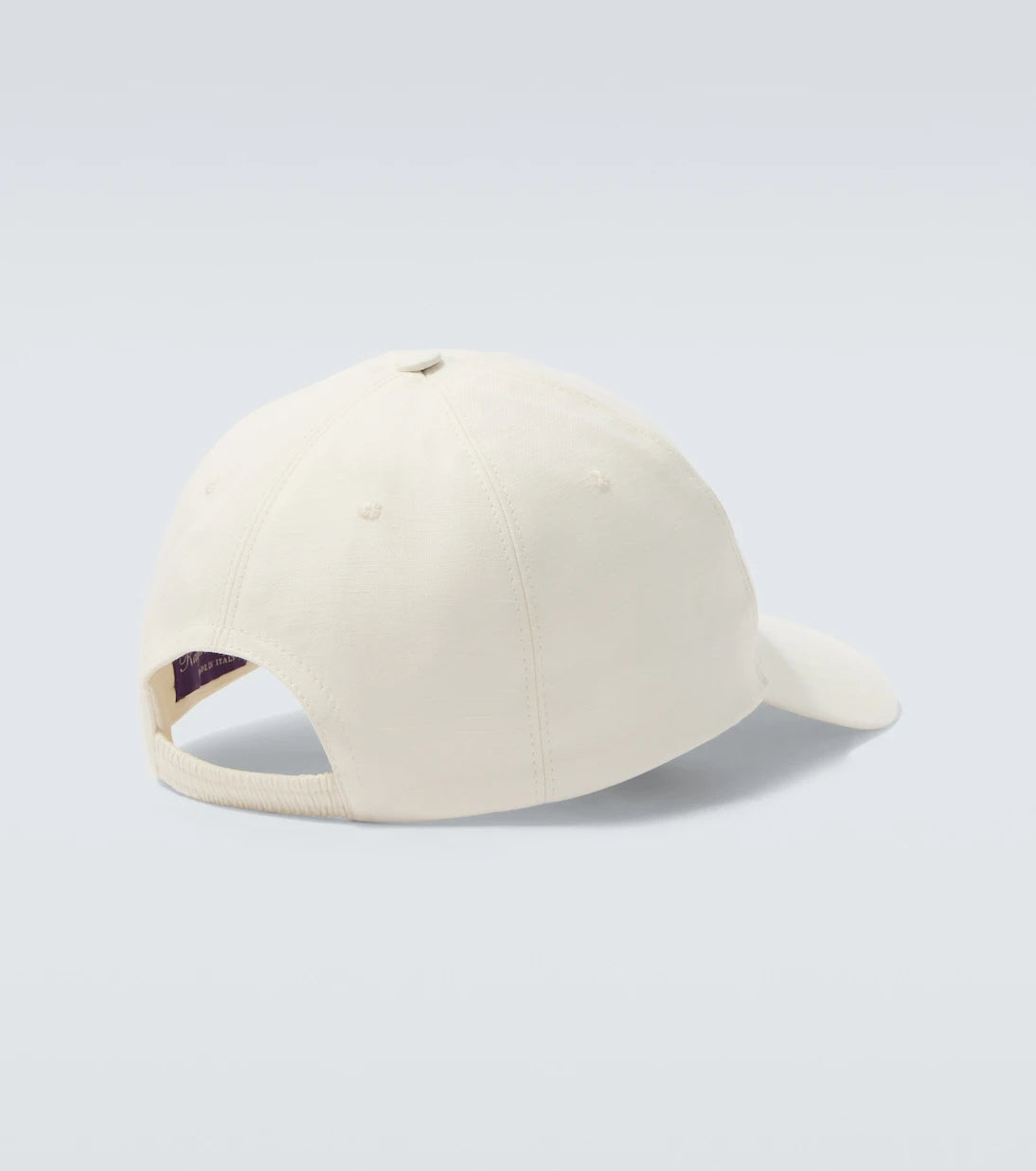 Ralph Lauren Purple Label - Logo silk and linen canvas baseball cap