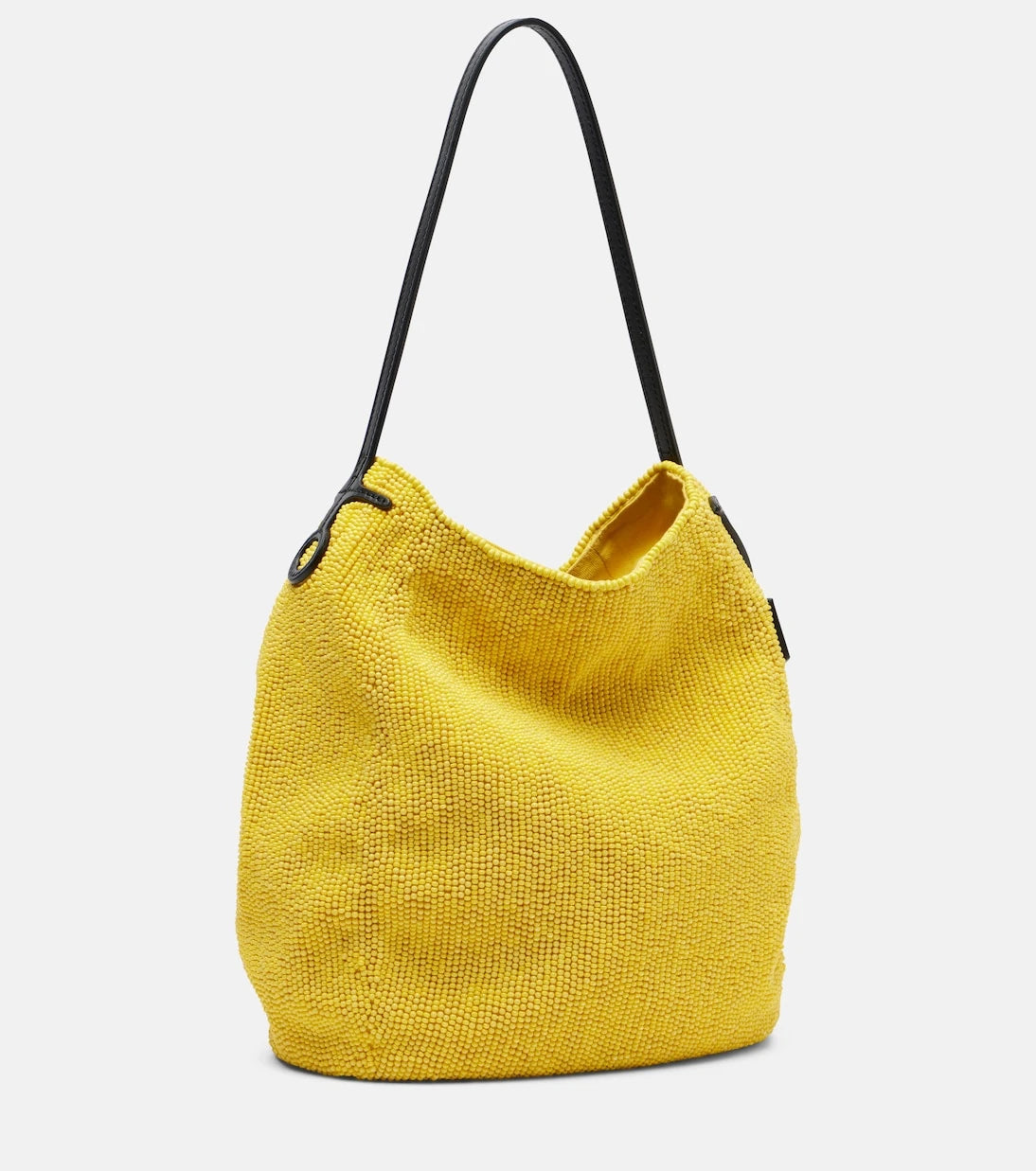 JW Anderson - Bulb Small beaded leather-trimmed shoulder bag