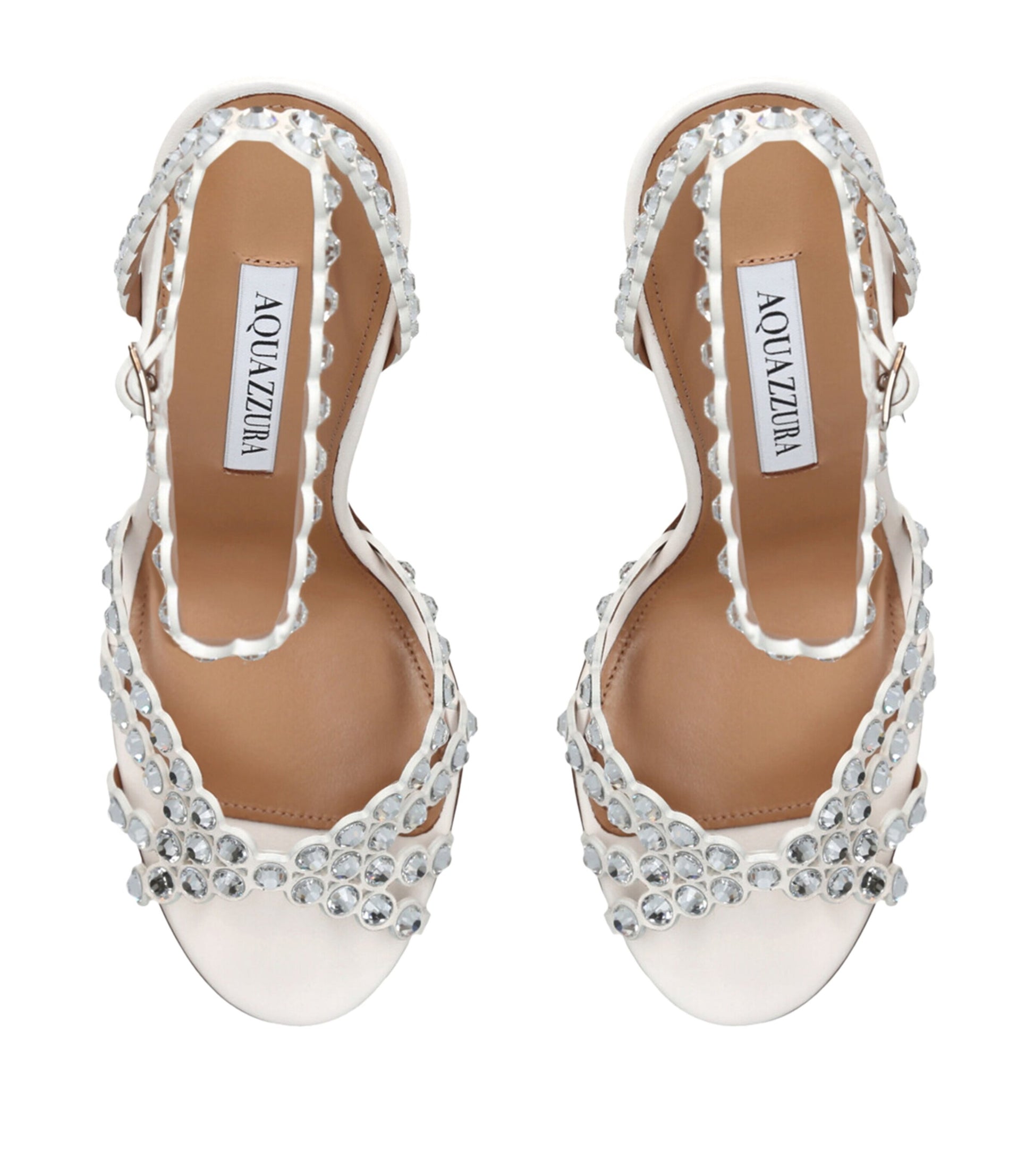 White Leather Tequila Sandals 105