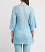 Missoni Blue Metallic-Crochet Mini Dress