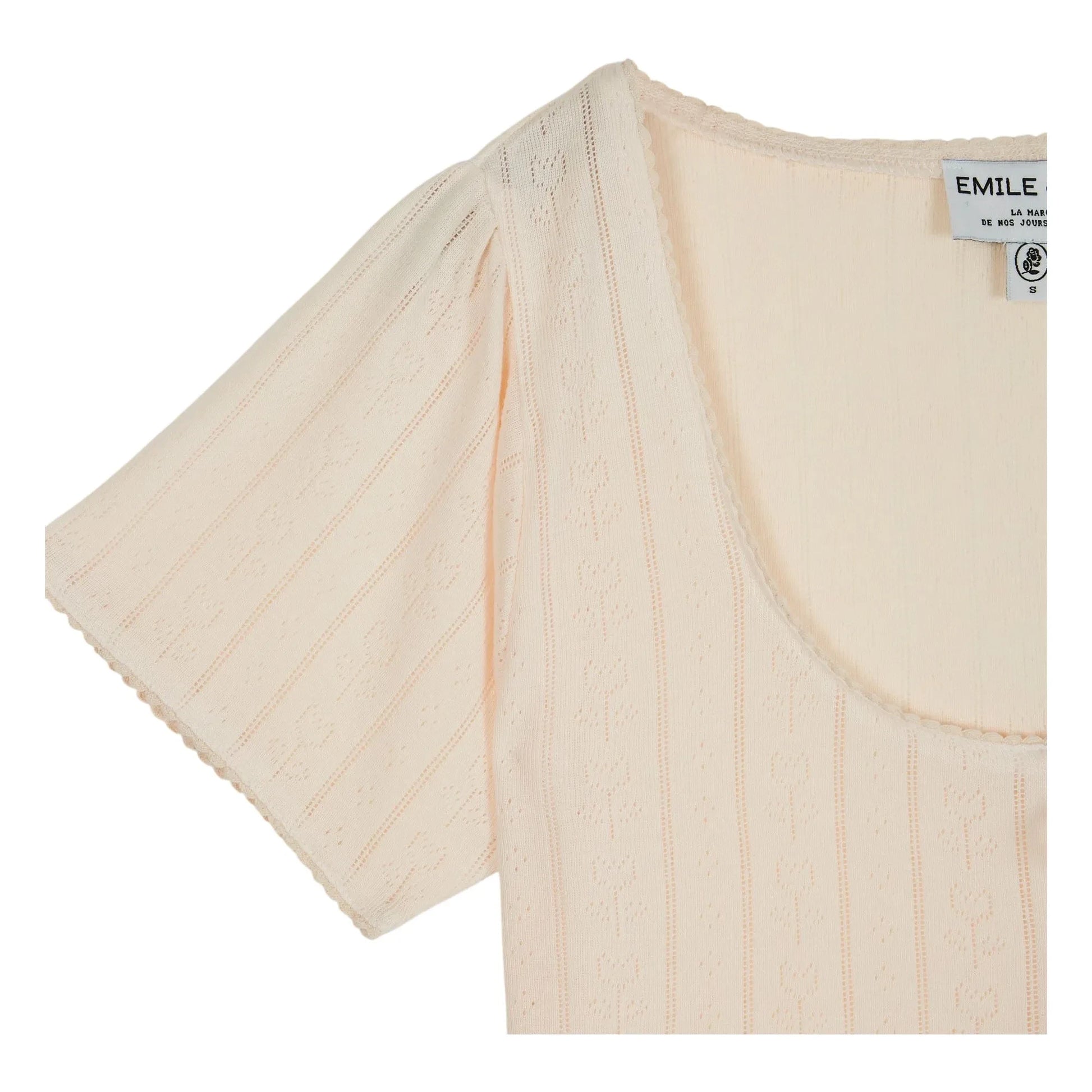 Emile et Ida - Modal Cotton T-shirt | Cream