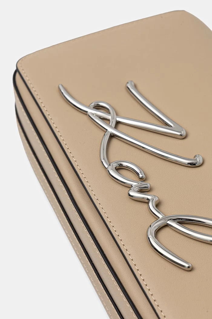 Karl Lagerfeld чанта crossbody дамска от кожа K/SIGNATURE