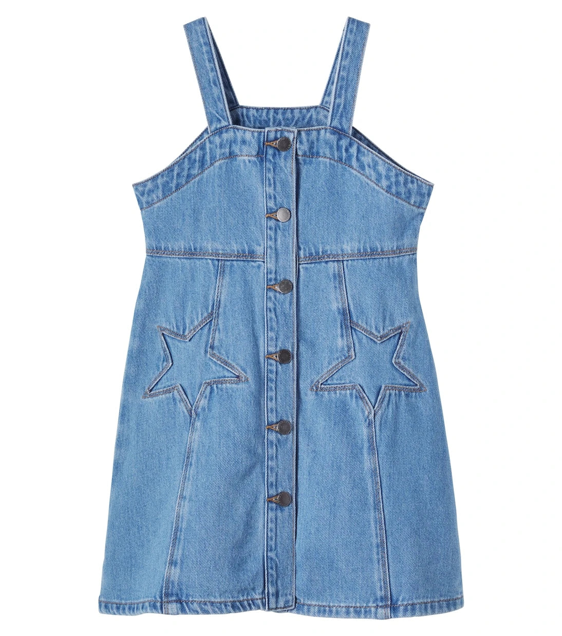 Stella McCartney Kids - Embroidered denim dress