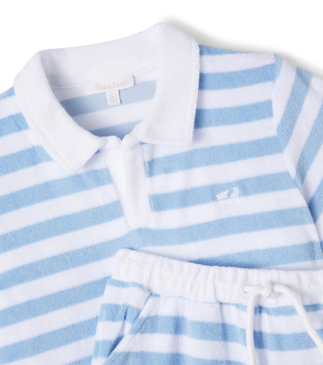 Patachou - Cotton-blend polo shirt and shorts set