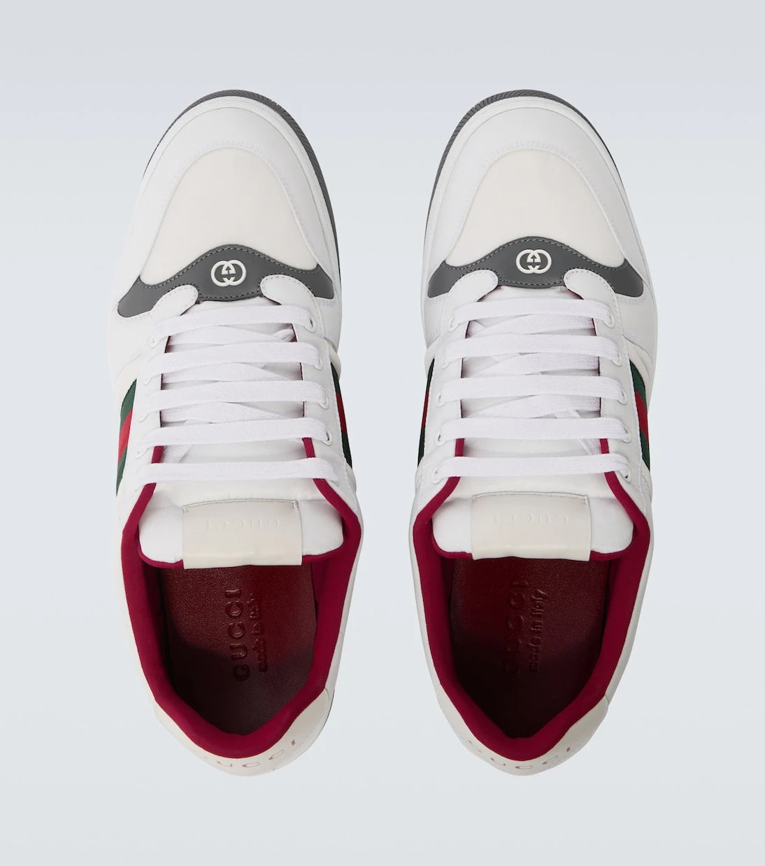 Gucci - Screener leather-trimmed sneakers
