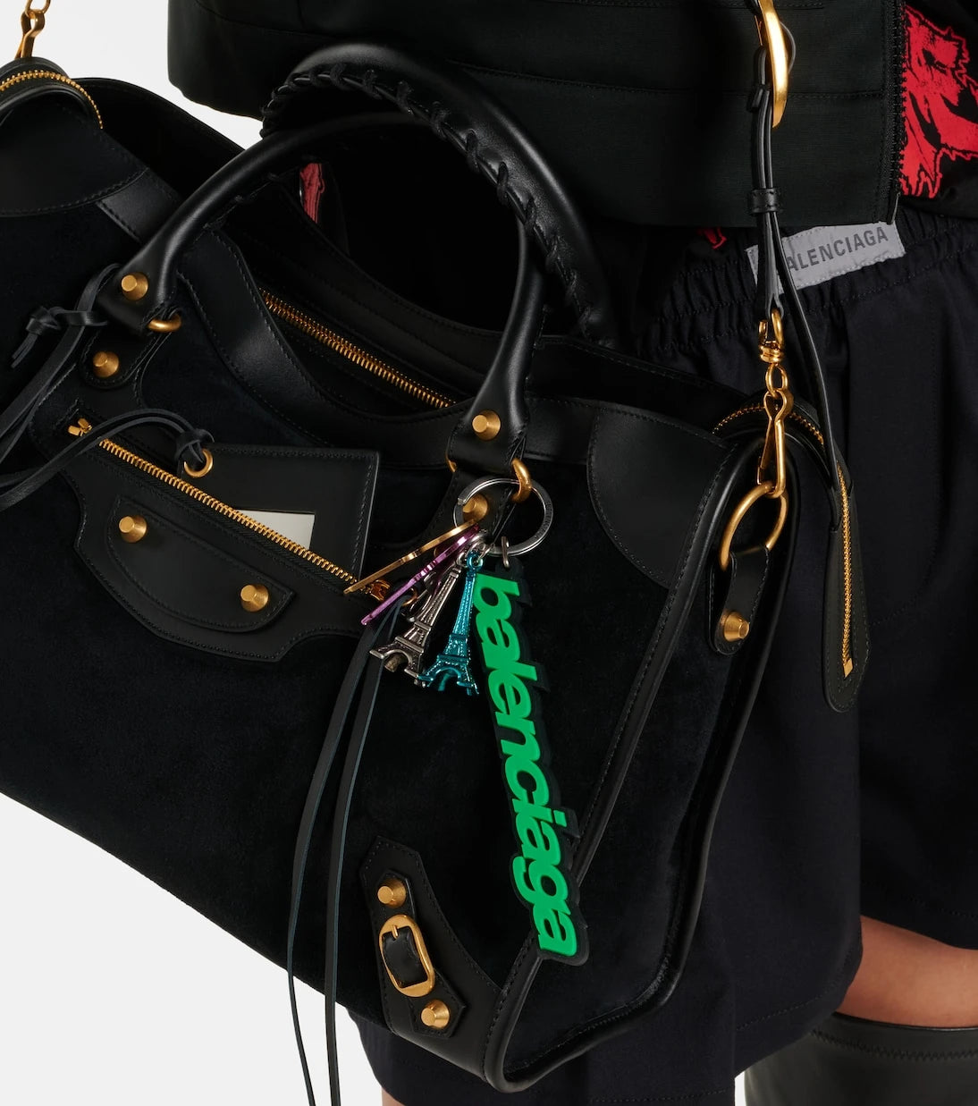 Balenciaga - حلية حقيبة بايكر