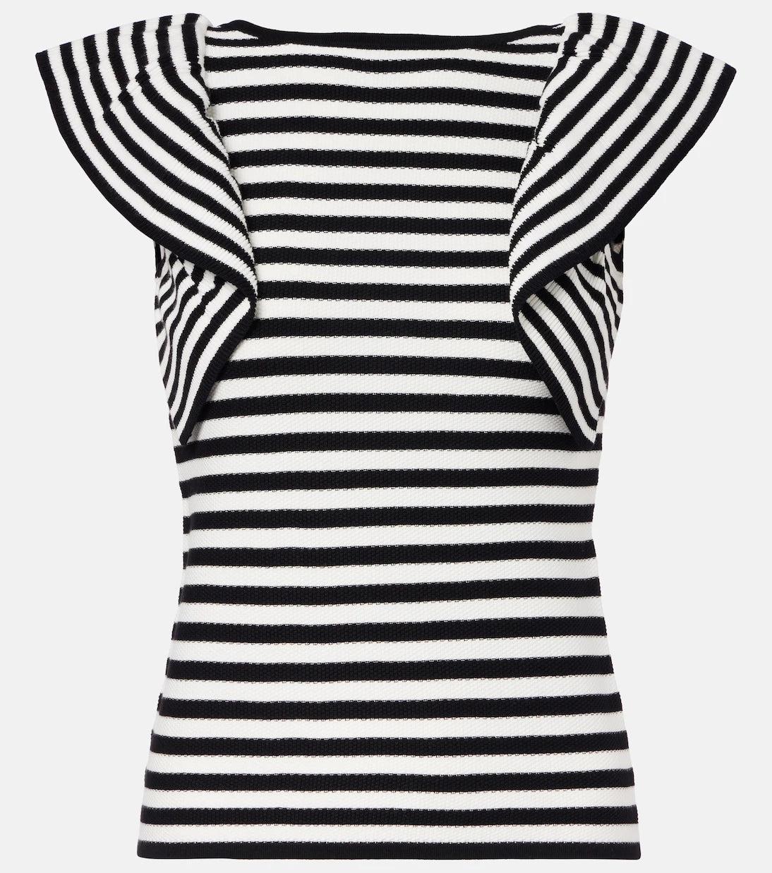 Max Mara - Vieste ruffled striped top