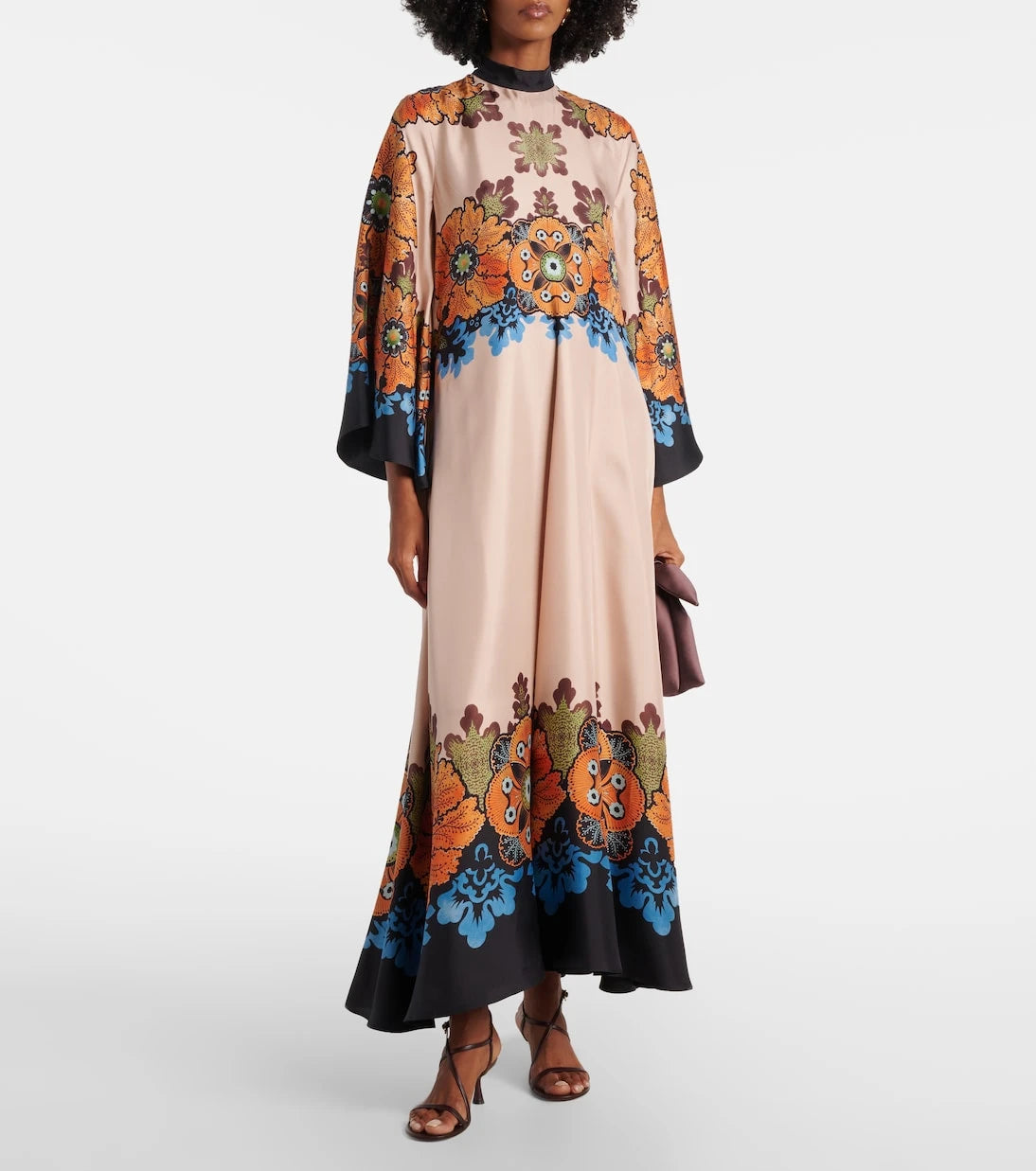 La DoubleJ - Magnifico floral silk maxi dress