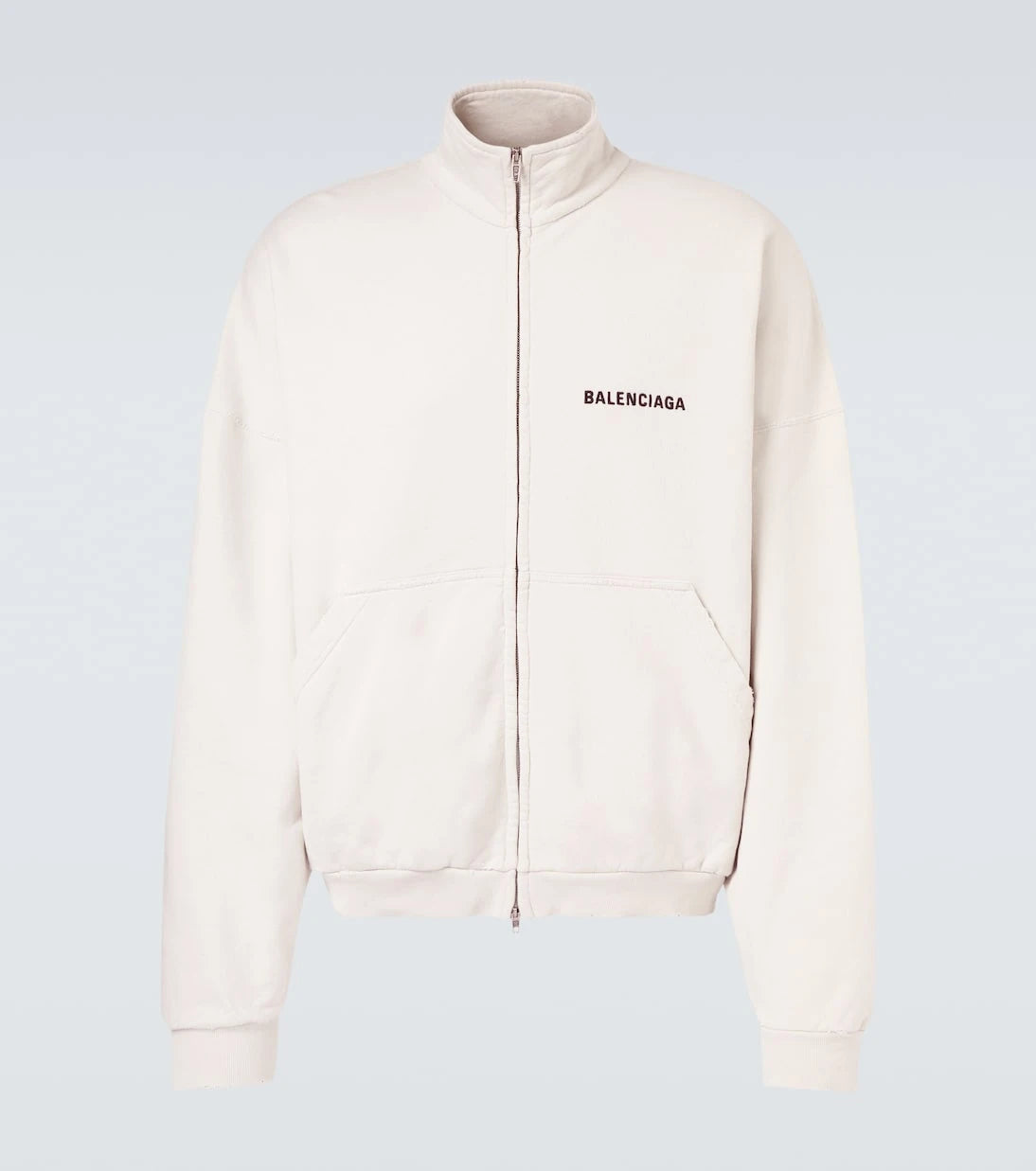 Balenciaga - سترة رياضية من القطن جيرسي بشعار الماركة