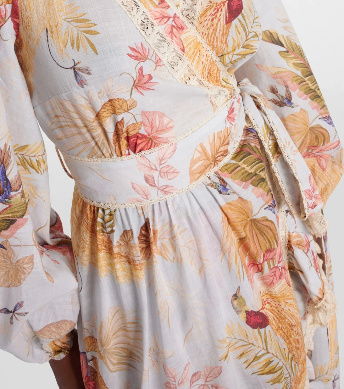Zimmermann - Ascension floral ruffled cotton midi dress