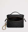 Bottega Veneta Black Small Leather Soft Vanity Case Top-Handle Bag
