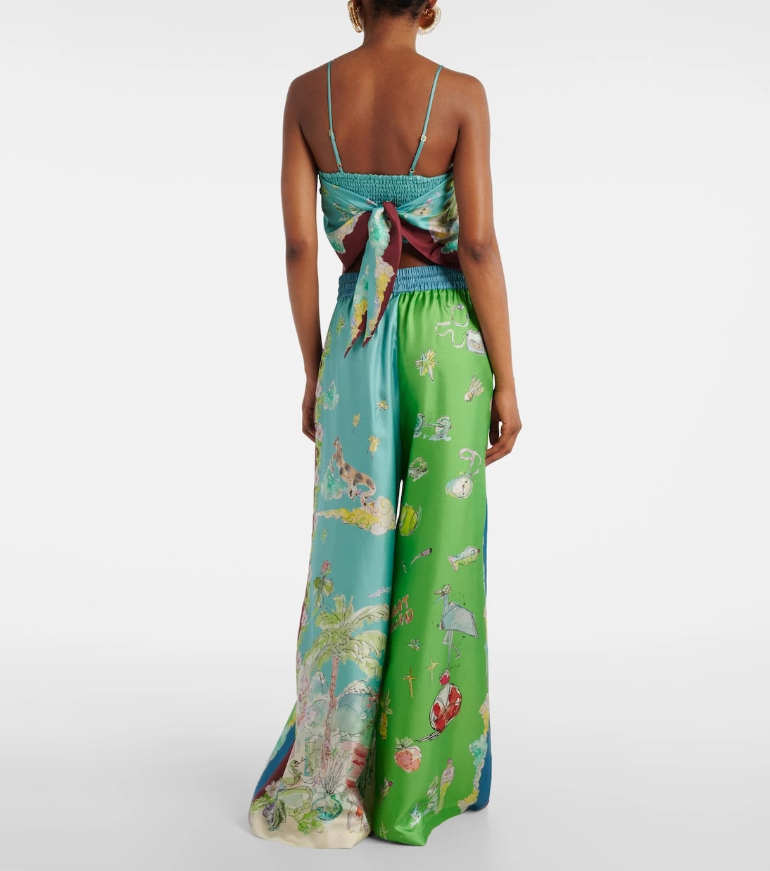 Alémais - Daria printed silk top