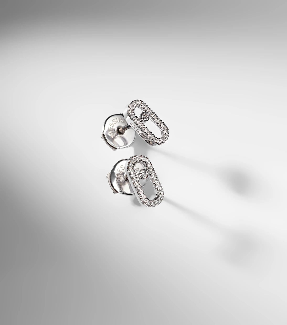 Messika - Move Uno 18kt white gold earrings with diamonds