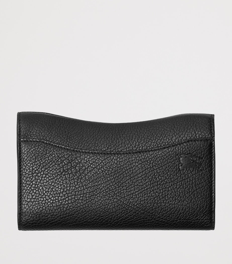 Burberry Black Calf Leather Rocking Horse Continental Wallet