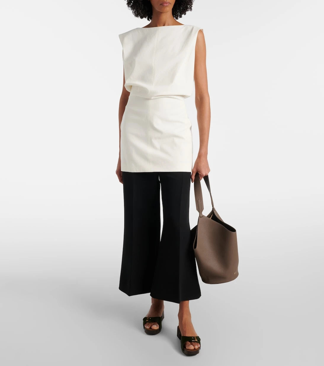Khaite - Lotus Small leather tote bag