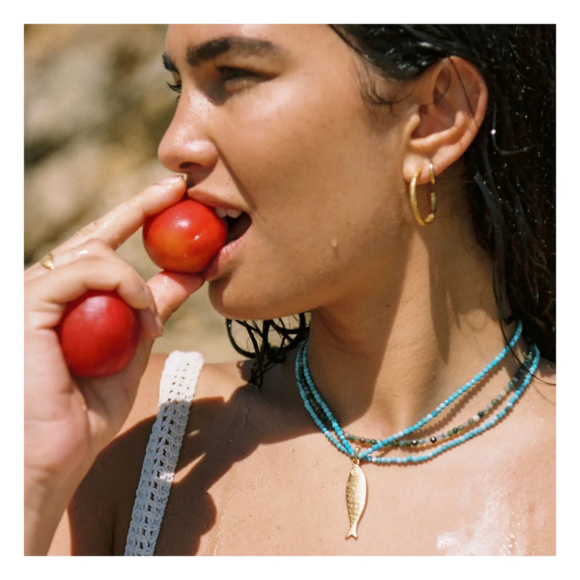 Alhaja - Chocker Sardina necklace | Turquoise